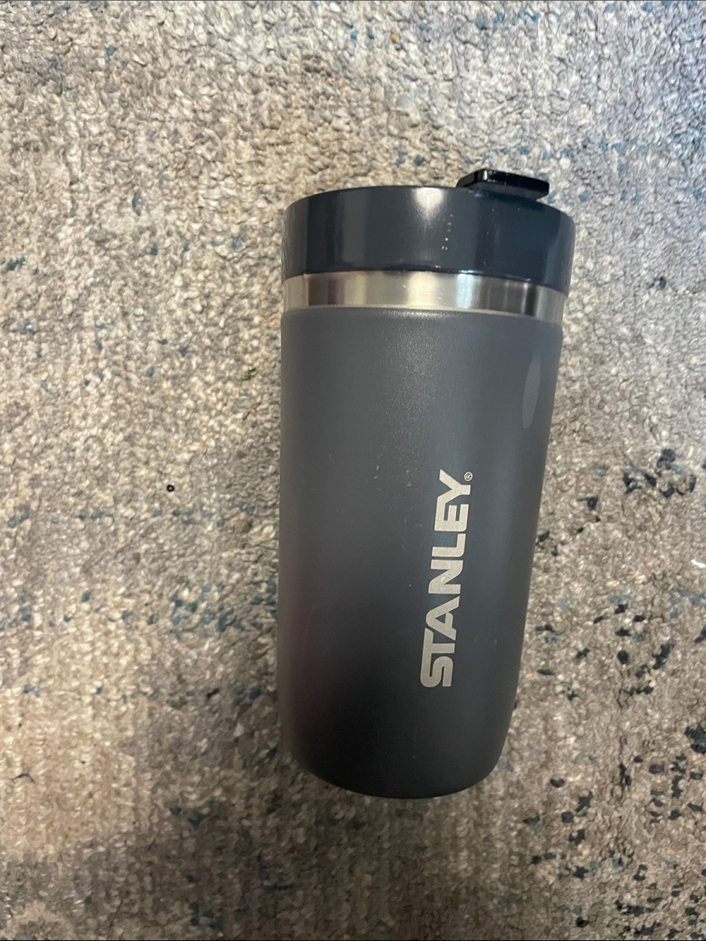 Stanley Dark Gray Travel Tumbler with Black Lid